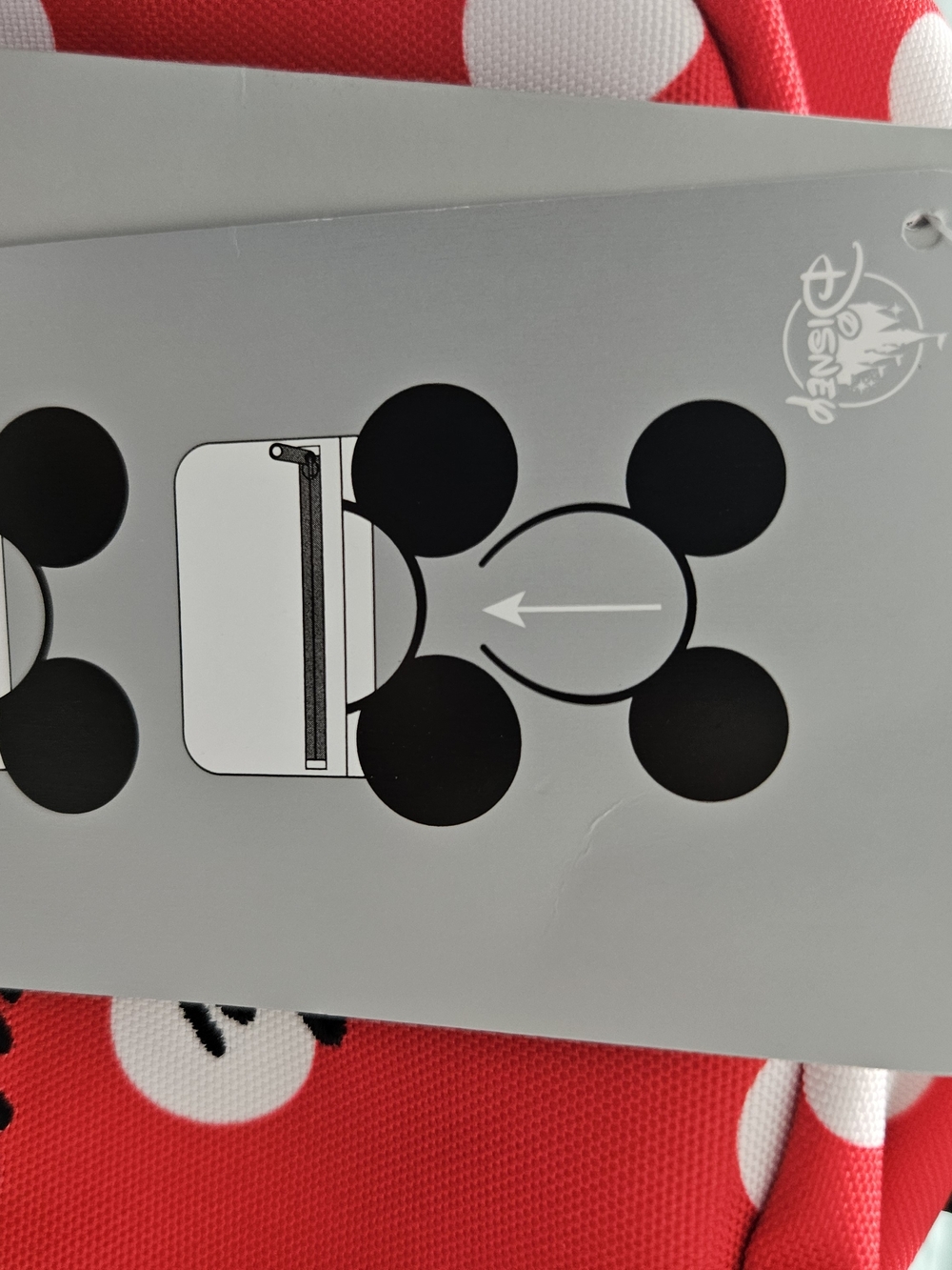 Disney Parks Minnie Mouse XOXO red polka dot mini backpack, - Picture 3 of 7